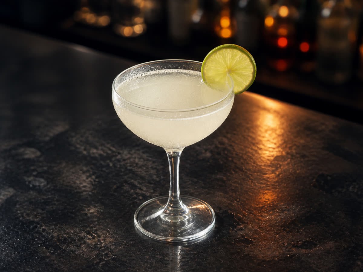 Virgin Daiquiri cocktail in a coupe — Lime juice